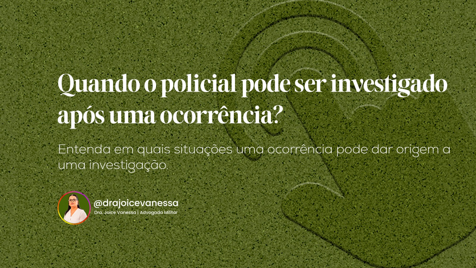 Quando o policial pode ser investigado após uma ocorrência?
